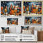 Orange orange Village Art déco - Art mural déco ville-1188319910-1188319914