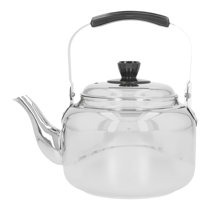 4.22qt/4l Stainless Steel Whistling Kettle Hot Water Tea Stovetop