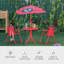Kids 4 Piece Round Outdoor Table Or Chair and Chair Set
