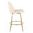 Swivel Upholstered Counter Stool with Metal Frame-94398875