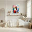 Tableau sur toile Mona Lisa sur les toilettes (lot de 1)-1692229377