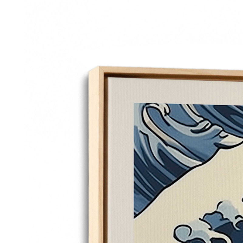 Toile tendue Cerulean Break, Érable américain encadré, H 48 po x l 32 po