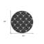 Tapis rond ivoire 8 po