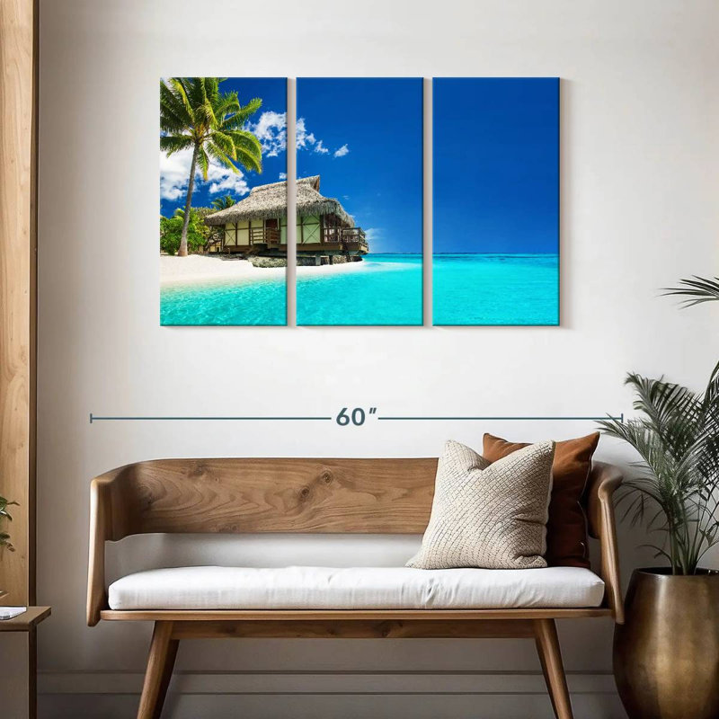 Plage tropicale Gillard Tahiti, H 28 po x l 45 po