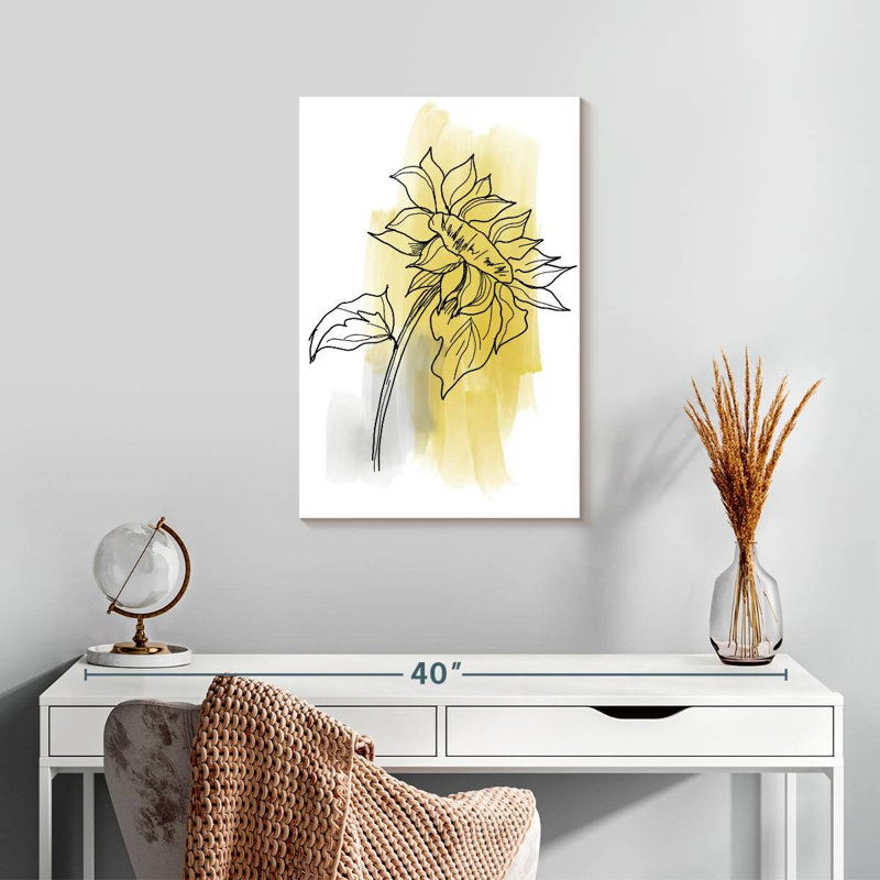 Harnek botanique en gris I, H 24 po x l 16 po