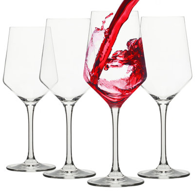 Sur La Table Kitchen Essentials Crystal Clear 4 Pack All Purpose White Wine Glass With Modern Curve Silhouette