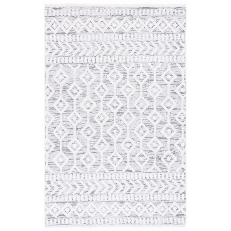 Tapis géométrique Augustine Performance, Carré 6 pi 4 po