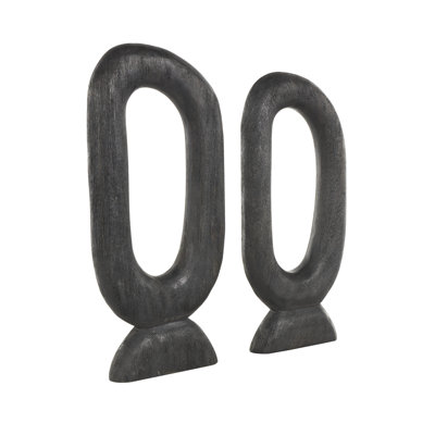 Ensemble de sculpture noire Kirton