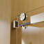 68 po x 72 po x H 76 po, portes de douche coulissantes simples sans cadre avec tampon, installation réversible, porte en verre trempé épais de 3/8 po (10 mm) GSC, porte de douche coulissante pour salle de bain