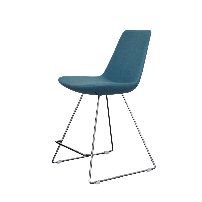 Eiffe Wire Bar & Counter Stool, Dark Gray, Counter Stool (24" Seat Height)