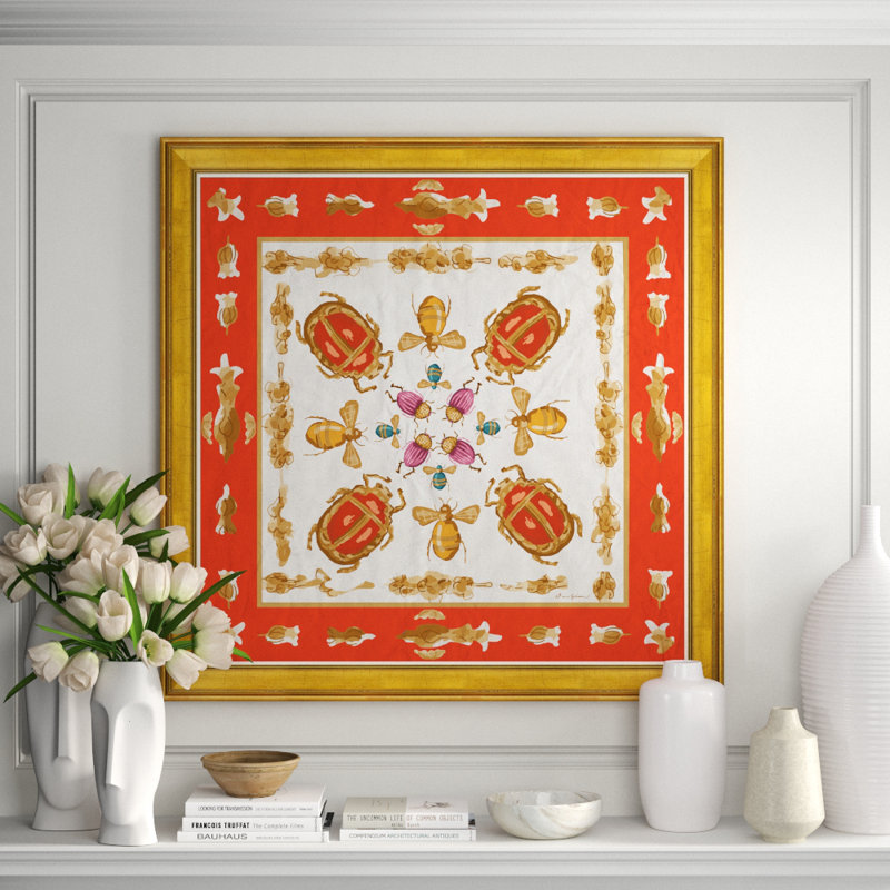 Rive Gauche in Orange Framed by Dana Gibson