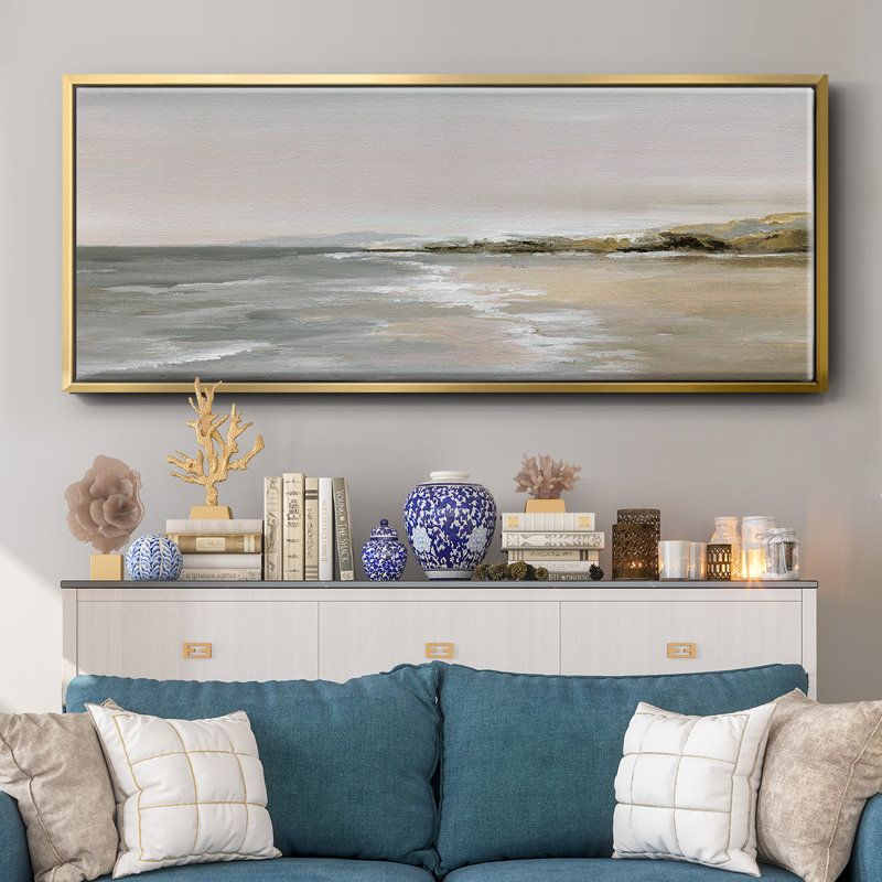 New Shore - Toile encadrée, H 12 po x l 30 po
