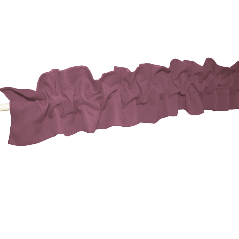 Window Valance, 144" W x 9" L, Dusty Rose