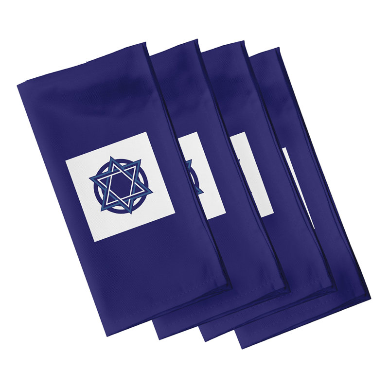 Serviette de 22 po étoile brillante, Bleu