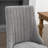 Rayon Cloth Flocking Linen Dining Chairs Channel Kitchen Dinner Chair Comfy Fabric Upholstered Accent Chair For Dining Room With Curved Solid Wood Legs (No Including Dining Table)-783753222