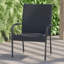Emmoni Indoor/Outdoor Stacking Steel Framed Wicker Dining Armchairs-1651245191