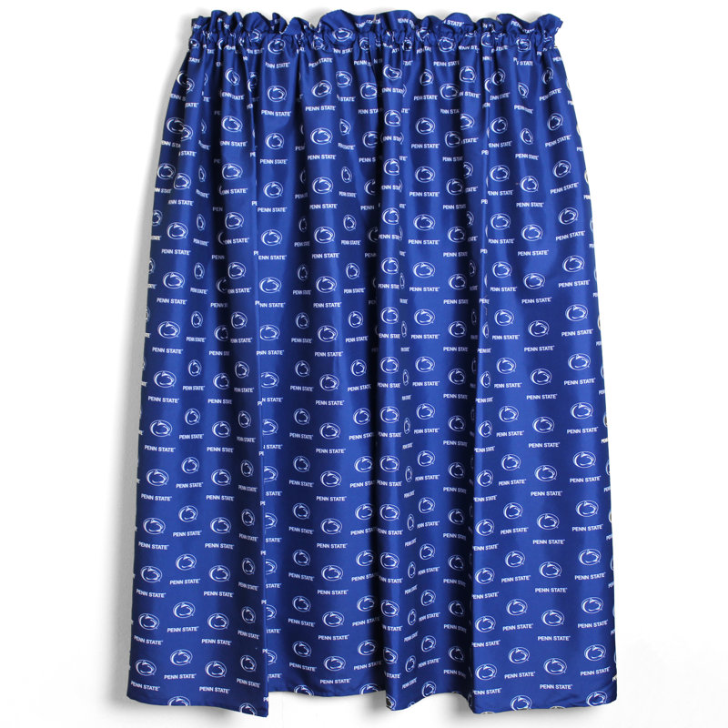 NCAA Semi Sheer Curtain Pair, 42" W x 63" L