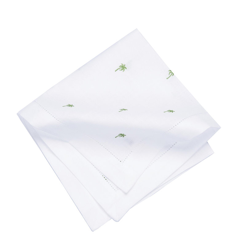 Ensemble de 6 serviettes Green Palms