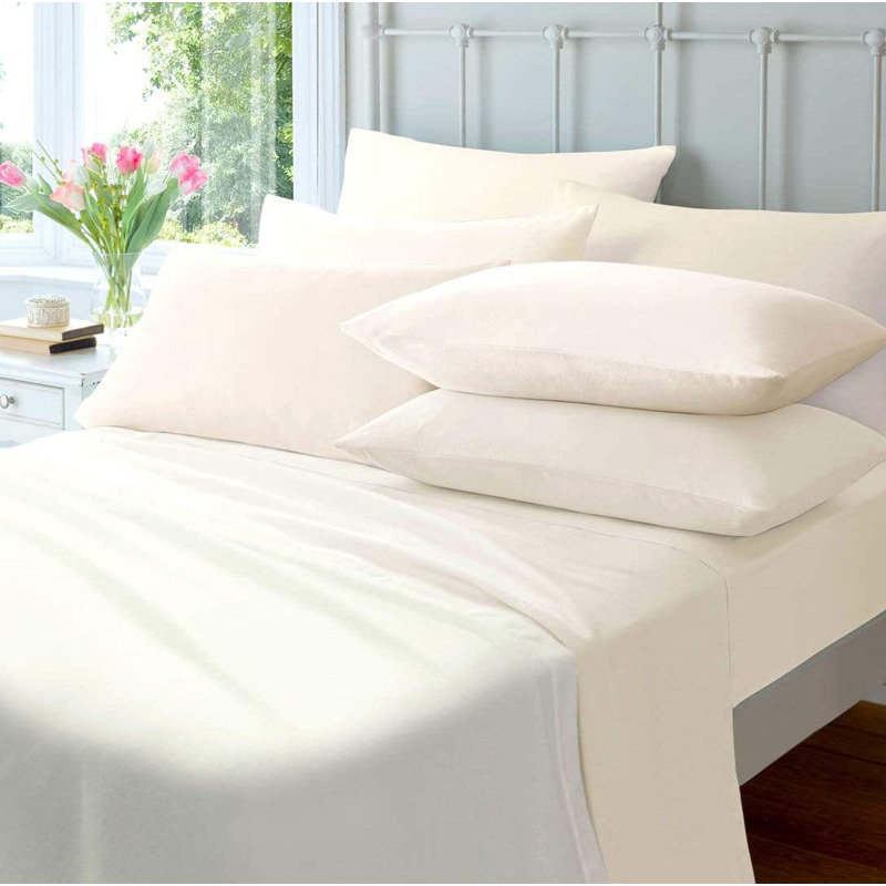 Plain Weave / Muslin Flat Sheet, Double (4'6), Grey