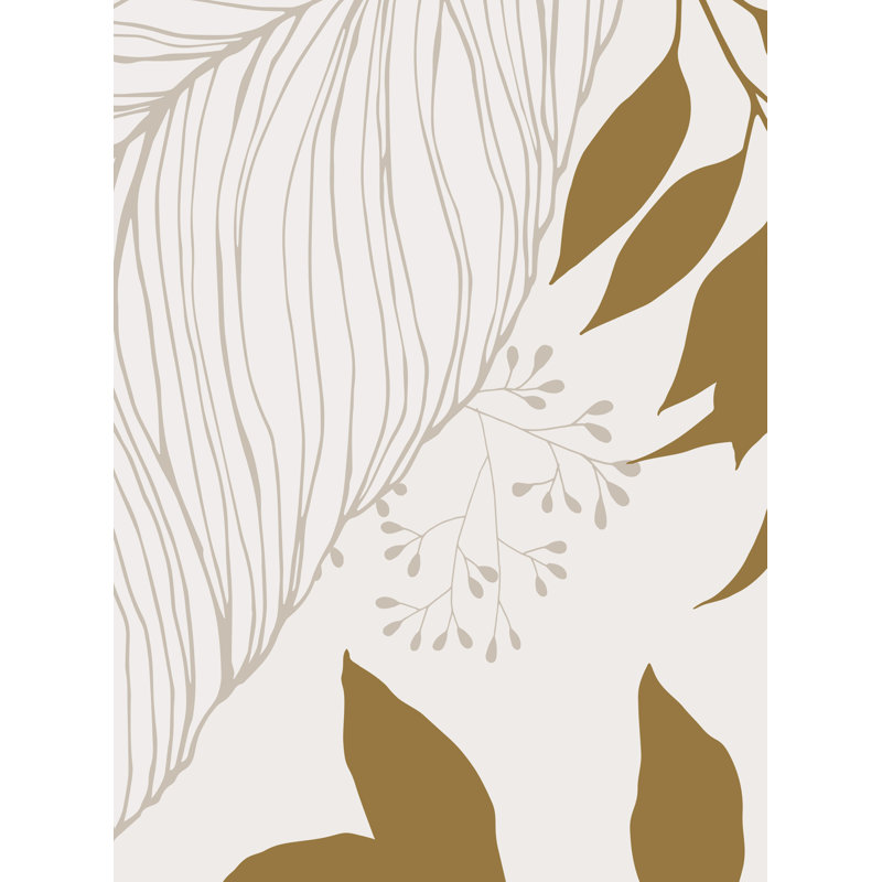 Murale lisse / Couleur: or, Or, L 96 po x L 96 po