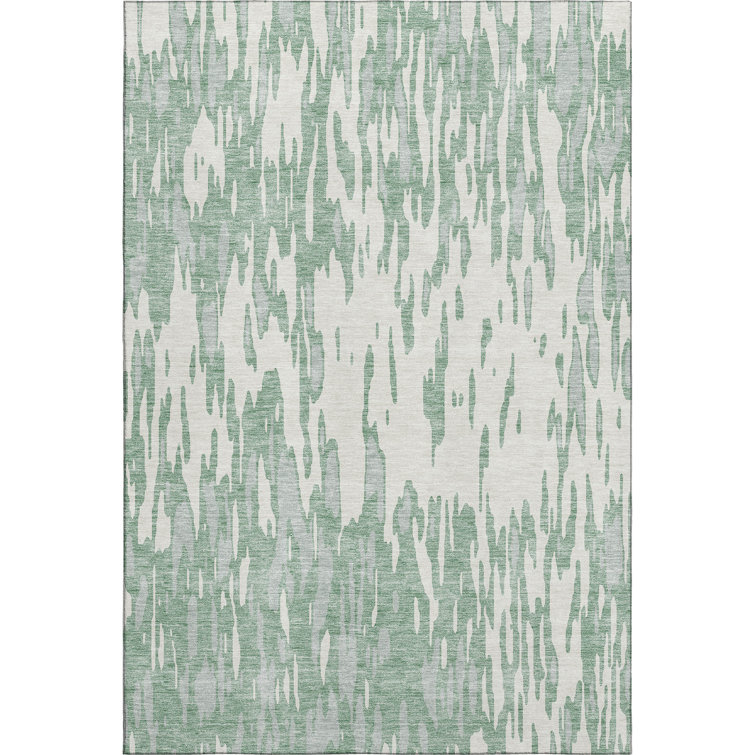 Premium Machine Washable Prisco Sage Rug