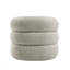 Fauteuil d'appoint pivotant gris Irma
