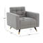 Chaise d'appoint capitonnée 33,1 po de largeur