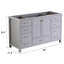 Base de meuble-lavabo simple 60 po seulement