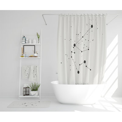 Nevenko Polyester Shower Curtain Set