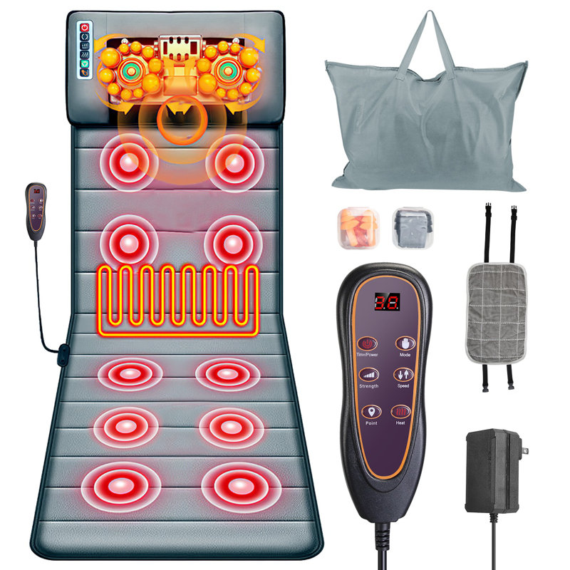 Tapis de massage électrique complet pour le corps avec vibrateur de chaleur pour la fête des Mères