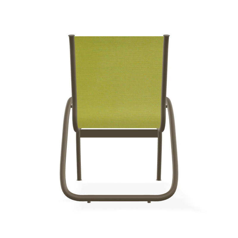 Fauteuil de patio Gardenella, Lime 38D Sunbrella®, Bois de plage texturé