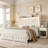 3-Piece Bedroom Set, Velvet Upholstered Platform Bed With LED Lighting&2 Underbed Storage Drawers, 2 Nightstands with Drawers-812779070-812779071
