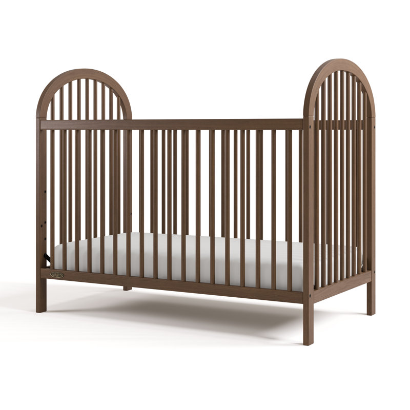 Lit de bébé convertible 3-en-1 Olivia, Noisette, Non