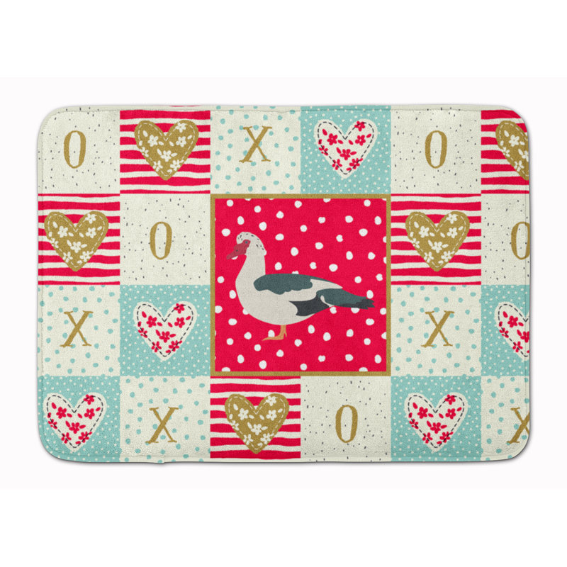 Love Memory Foam Kitchen Mat, Canard musqué