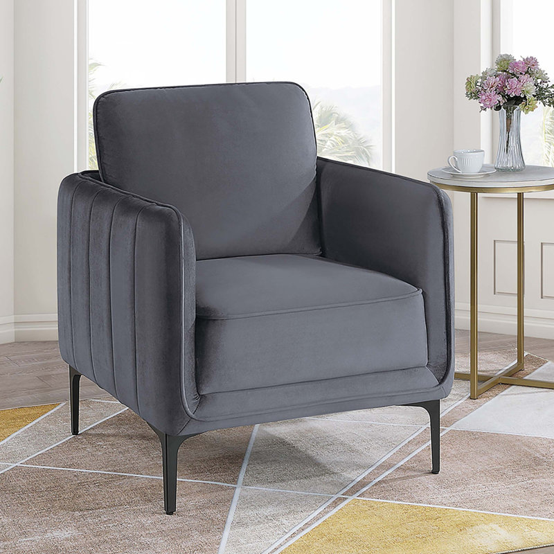 Magnifique chaise d'appoint 1pc, Gris