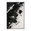 Tapis noir à motif géométrique doux et moelleux Eakes-627395205