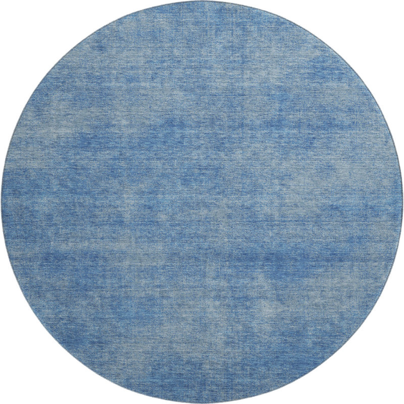 Tapis abstrait lavable à la machine de qualité supérieure Jahnke AMF1018, Rond 8 pi