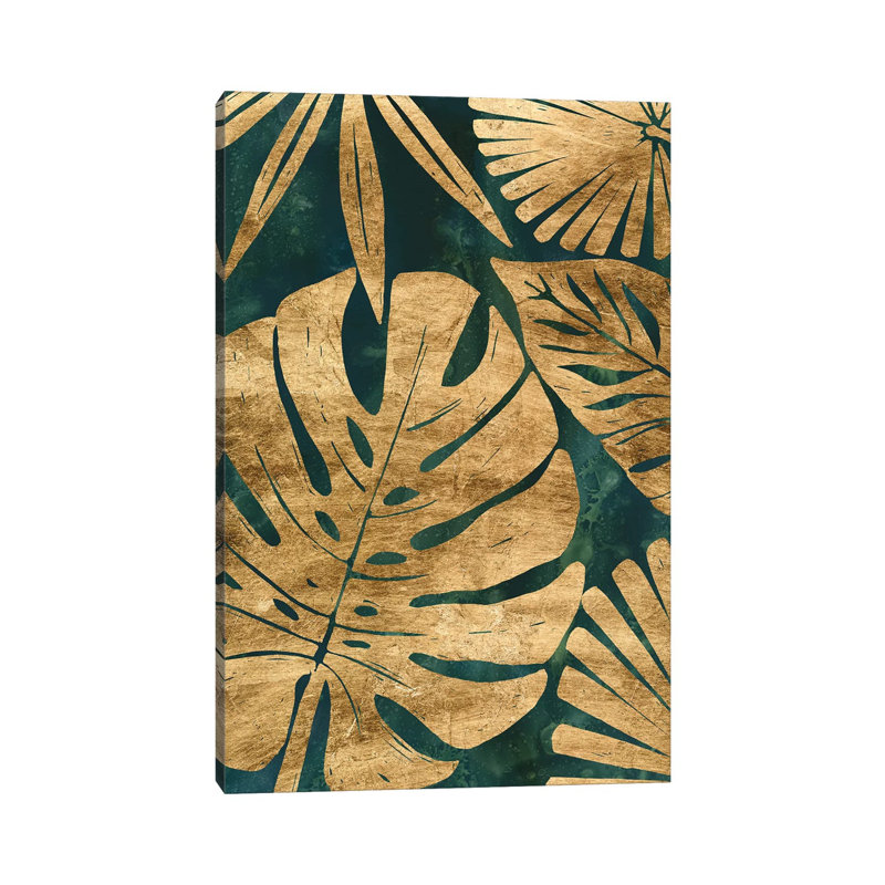 Emerald Jungle II by June Erica Vess - Wrapped Canvas Gallery-Wrapped Canvas Giclée, 20.32 cm H x 30.48 cm W