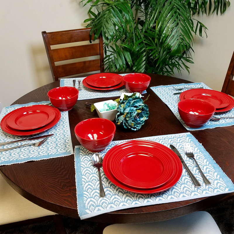 Plaza Cafe 12 Piece Dinnerware Set, Service for 4