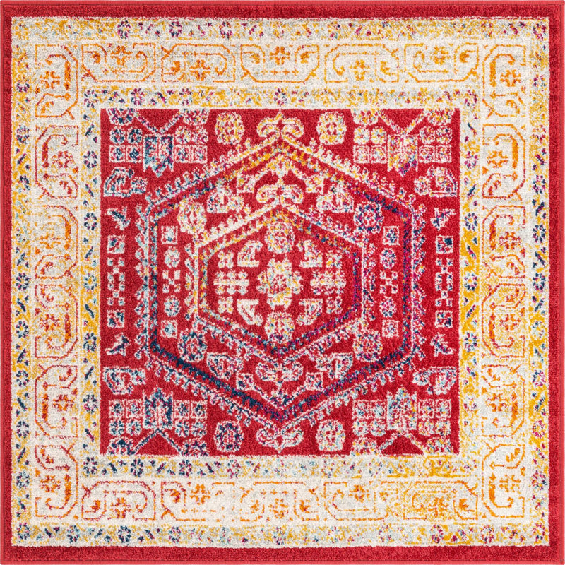 Milojica Oriental Indoor Rug, Square 4'