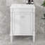 Armoire de rangement de salle de bain moderne à 2 niveaux avec grandes tablettes de rangement-71087776