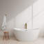 Dorrit 66" x 32" Freestanding Soaking Acrylic Bathtub with Faucet