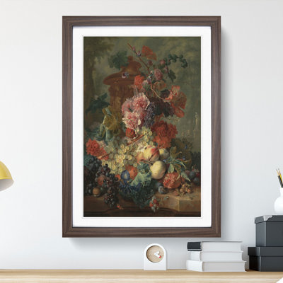 Still Life with Flowers and Fruit Vol.4 by Jan Van Huysum - Picture Frame Painting