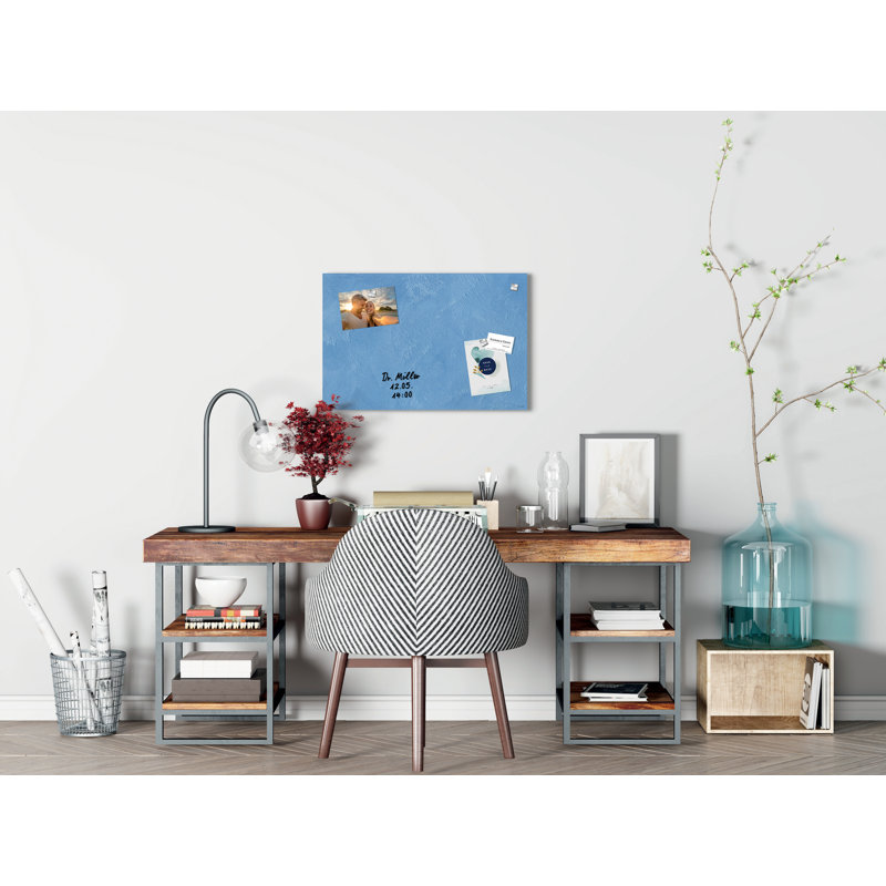 Artverum Wall Mounted Glass Board, 40cm H x 60cm W x 60cm L