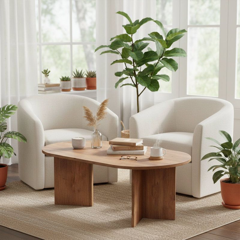 Table basse moderne, pin atlantique, 120 x 40 x 60 cm, 100% panneau de particules enduit de mélamine, épaisseur: 0 cm, et design fonctionnel pour le salon, le mobilier durable