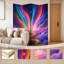 Paravent 4 panneaux à cloison pliable Royal Vibrant Rainbow Light-1279444074-1279444076