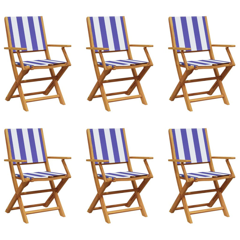 Cirillo Solid Wood Armchair Folding Chair Set