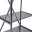 Neethu 5 Tiered Glass Display Shelf Unit for Living Room, Home Office Metal Shelving Unit for Storage