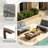 Polett Solid Wood Group Outdoor Conversation Set With Two Loveseats And Coffee Table-141768155-160992673