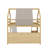 Wooden Loft Bed House-Shaped Frame With A Tent-2110389287-2110389280